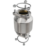 MagnaFlow direct-fit catalytic converter fits 2004-2008 Suzuki Forenza and 2005-2008 Suzuki Reno, this and 2004-2006 Suzuki Forenza 2.0L stainless steel CARB compliant OBDII 51291