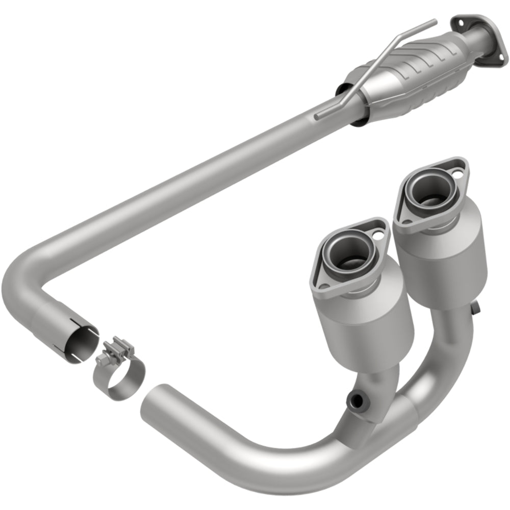 MagnaFlow direct-fit catalytic converter for 2004-2006 Jeep Wrangler 4 inch inlet/outlet stainless steel Federal EPA compliant OBDII 93649