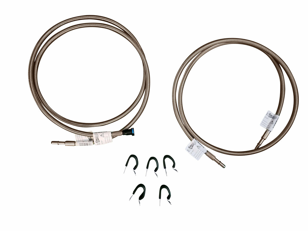 t 04-10 Chevrolet Silverado Fuel line Quick Fix Braided Lines Ext. Cab MDFF0002SS Modern Day Muffler
