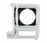 79-80 C/K Series Pickup&Blazer Jimmy Headlight Bezel-Round-Lh 04-322 chrome