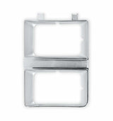 81-82 C/K Series Pickup Headlight Bezel-Dual Rectangle-Lh 04-329 chrome