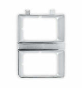 81-82 C/K Series Pickup Headlight Bezel-Dual Rectangle-Rh 04-330 chrome