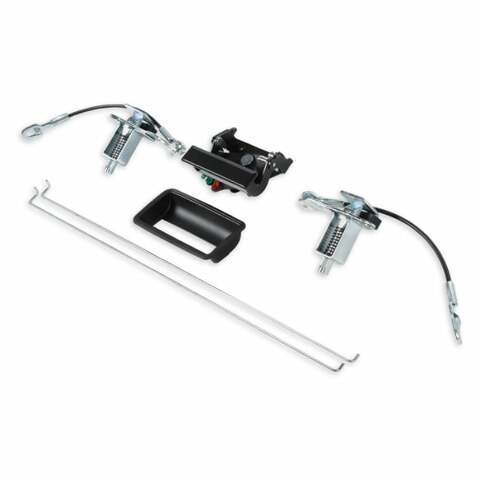88-98 Chevy Silverado GMC Sierra OBS Chevy truck truck Series Fleetside Pickup Tailgate Component Set-Black 04-447 steel