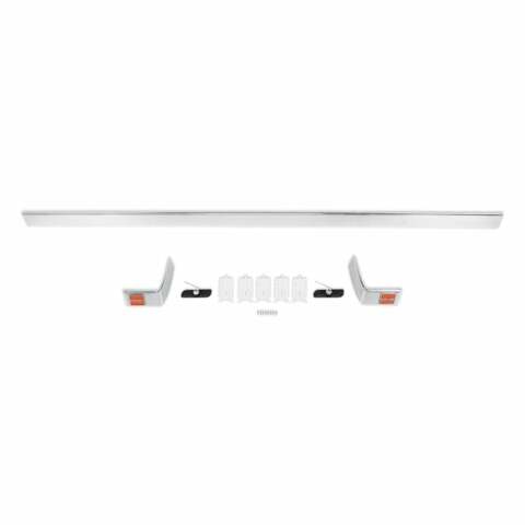 1981-1987 C/K Series Gmc Pickup; C/K Gmc Rear Cab Molding - 3Pcs 04-533 aluminum