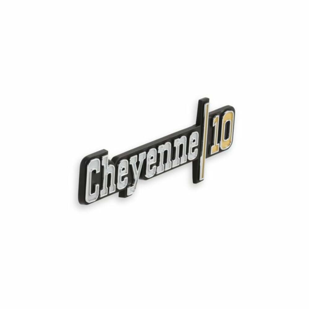 1973-1974 C/K Series Pickup; C/K Fender Badge Pair - Cheyenne 10 04-537