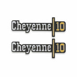 1973-1974 C/K Series Pickup; C/K Fender Badge Pair - Cheyenne 10 04-537