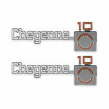1975-1980 C/K Series Pickup; C/K Fender Badge Pair - Cheyenne 10 04-539