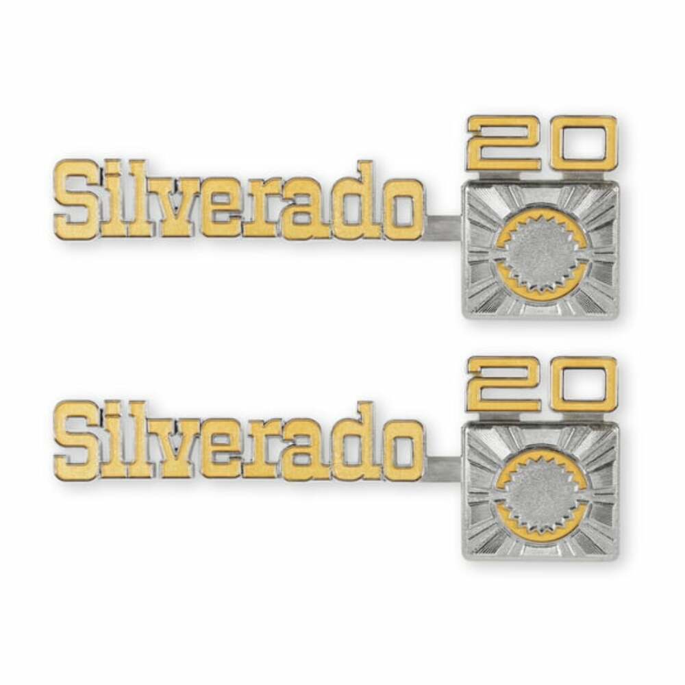1975-1980 C/K Series Trucks; C/K Fender Badge Pair - Silverado C20 04-545