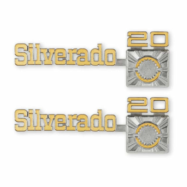 1975-1980 C/K Series Trucks; C/K Fender Badge Pair - Silverado C20 04-545