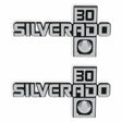 1981-1988 C/K Series Trucks; C/K Fender Badge Pair - Silverado 30 04-554