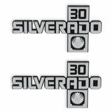 1981-1988 C/K Series Trucks; C/K Fender Badge Pair - Silverado 30 04-554