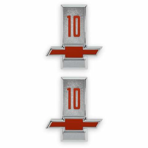 1963 C/K Series Pickup; C/K Fender Badge Pair - Chevy 10 04-566