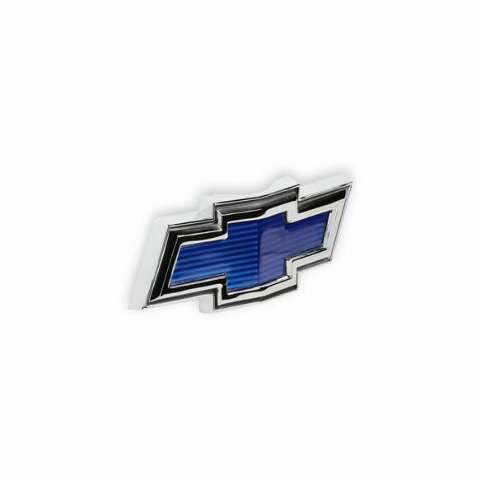 1969-1970 C/K Series Trucks; C/K Bowtie Hood Emblem - Blue 04-577 chrome