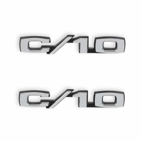 1969-1970 C/K Series Trucks; C/K Fender Badge Pair - C/10 04-580