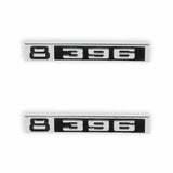 1969-1972 C/K Series Trucks; C/K Fender Badge Pair - 8/396 04-582