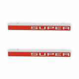 1971-1972 C/K Series Trucks; C/K Fender Badge Pair - Super 04-591