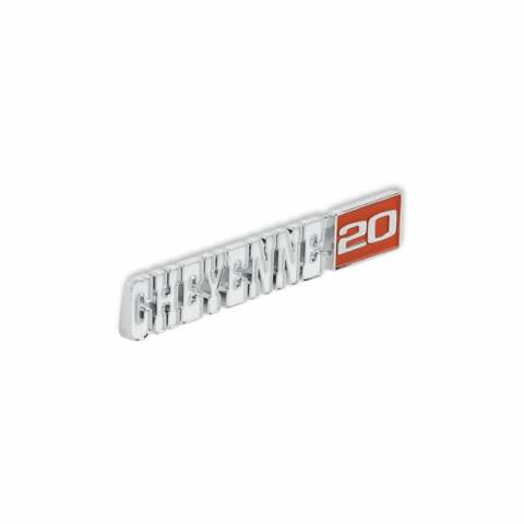 1971-1972 C/K Series Trucks; C/K Fender Badge Pair - Cheyenne 20 04-593