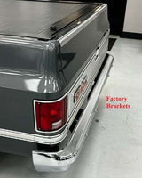 For 81-91 C/K Series-Tucked; Rear Bumper Bracket Kit; -04-620 for 1981-1987 Suburban steel
