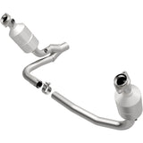 MagnaFlow direct-fit catalytic converter fits 04 Dakota 3.7/4.7 4WD 3.7 inch inlet 4.7 inch outlet stainless steel CARB compliant 49658