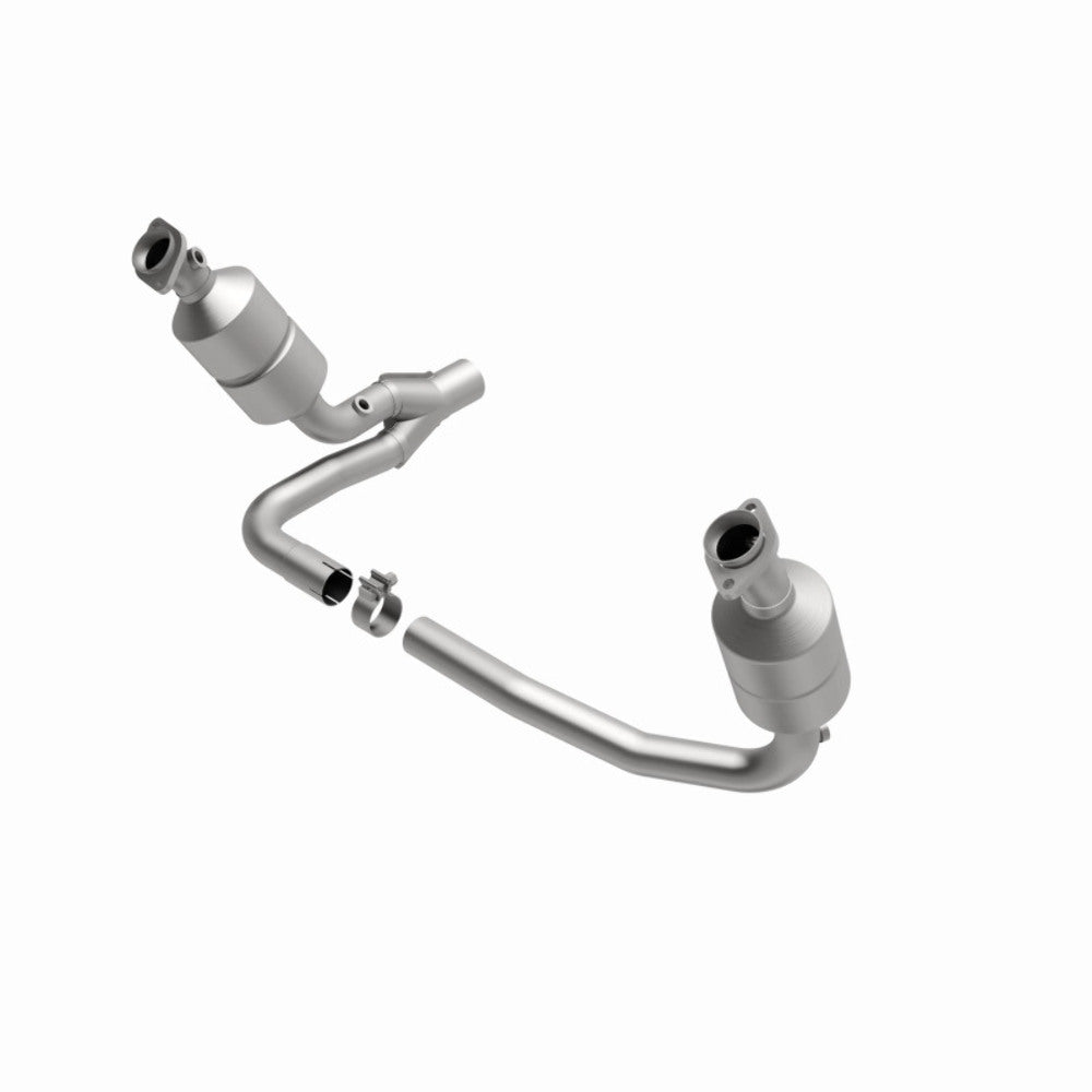 MagnaFlow direct-fit catalytic converter fits 04 Dakota 3.7/4.7 4WD 3.7 inch inlet 4.7 inch outlet stainless steel CARB compliant 49658