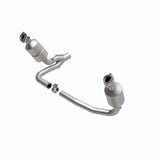 MagnaFlow direct-fit catalytic converter fits 04 Dakota 3.7/4.7 4WD 3.7 inch inlet 4.7 inch outlet stainless steel CARB compliant 49658