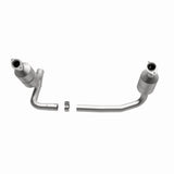 MagnaFlow direct-fit catalytic converter fits 04 Dakota 3.7/4.7 4WD 3.7 inch inlet 4.7 inch outlet stainless steel CARB compliant 49658