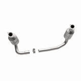 MagnaFlow direct-fit catalytic converter fits 04 Dakota 3.7/4.7 4WD 3.7 inch inlet 4.7 inch outlet stainless steel CARB compliant 49658