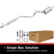 2013-2019 Nissan Sentra Direct-Fit Replacement Exhaust System 106-0759 aluminized steel