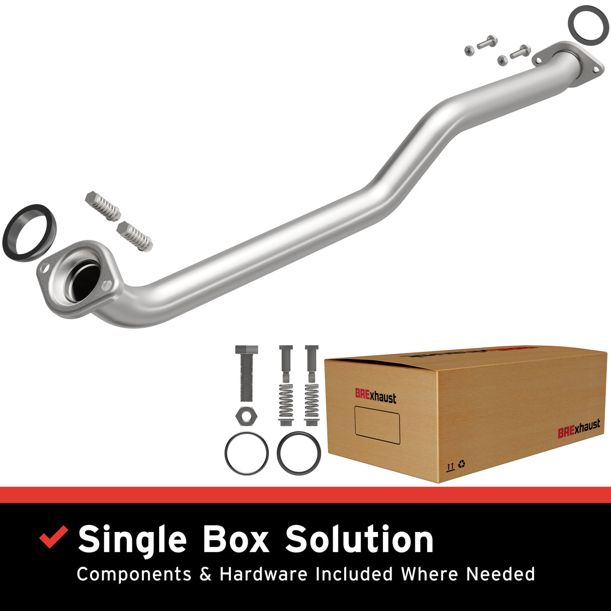 2001-2003 Toyota Highlander Direct-Fit Front Pipe Kit 107-0052 stainless steel