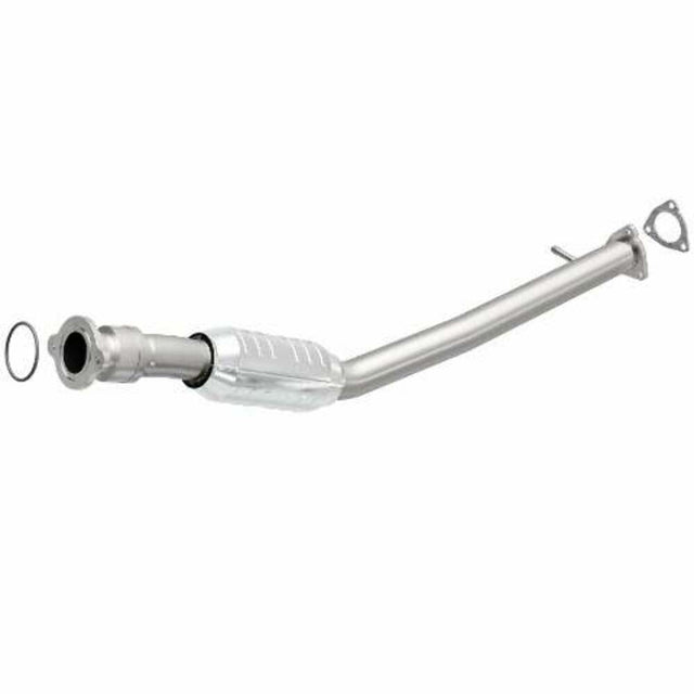 MagnaFlow direct-fit catalytic converter fits 2005-2009 Chevrolet Equinox and 2006-2009 Pontiac Torrent, this and 2005-2006 Equinox 3.4L stainless steel Federal EPA compliant OBDII