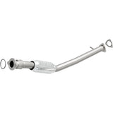 MagnaFlow direct-fit catalytic converter fits 2005-2009 Chevrolet Equinox and 2006-2009 Pontiac Torrent, this and 2005-2006 Equinox 3.4L stainless steel CARB compliant OBDII 49220