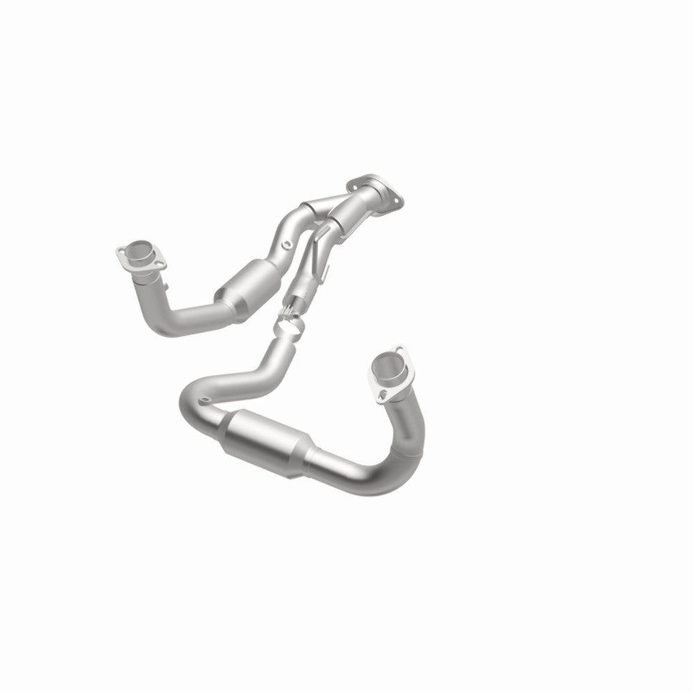 MagnaFlow direct-fit catalytic converter for 2005-2006 Jeep Cherokee 4.7 inch inlet/outlet stainless steel CARB compliant 49686