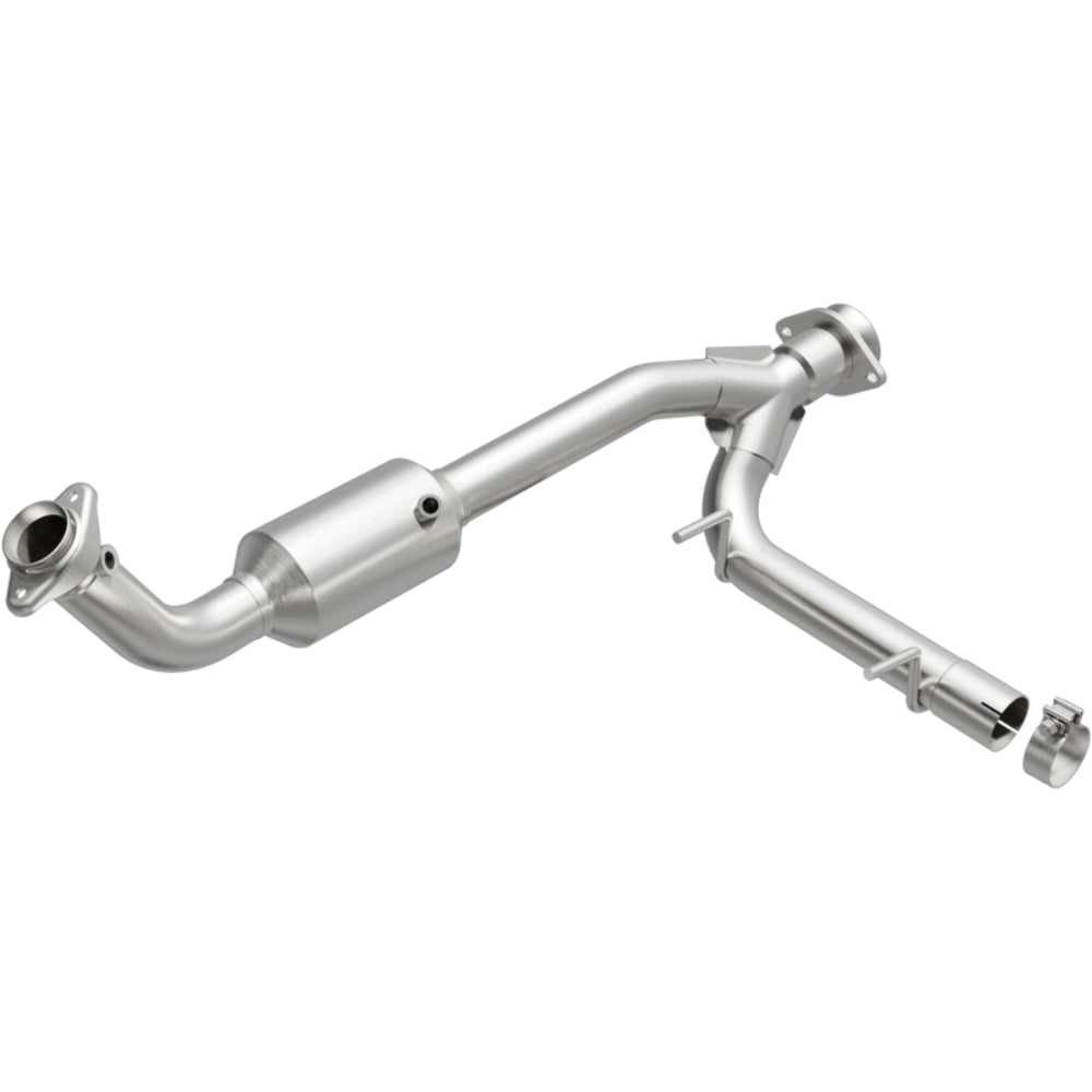 MagnaFlow direct-fit catalytic converter fits 2005-2006 Lincoln Navigator 5.4L passenger side 5.4L passenger side stainless steel CARB compliant OBDII 52508