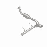 MagnaFlow direct-fit catalytic converter fits 2005-2006 Lincoln Navigator 5.4L passenger side 5.4L passenger side stainless steel CARB compliant OBDII 52508