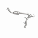 MagnaFlow direct-fit catalytic converter fits 2005-2006 Lincoln Navigator 5.4L passenger side 5.4L passenger side stainless steel CARB compliant OBDII 52508