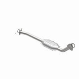 MagnaFlow direct-fit catalytic converter for 2005-2007 Toyota Sequoia passenger side 4.7 inch inlet/outlet stainless steel CARB compliant OBDII 49700
