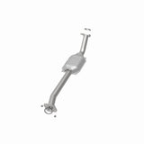 MagnaFlow direct-fit catalytic converter for 2005-2007 Toyota Sequoia passenger side 4.7 inch inlet/outlet stainless steel CARB compliant OBDII 49700
