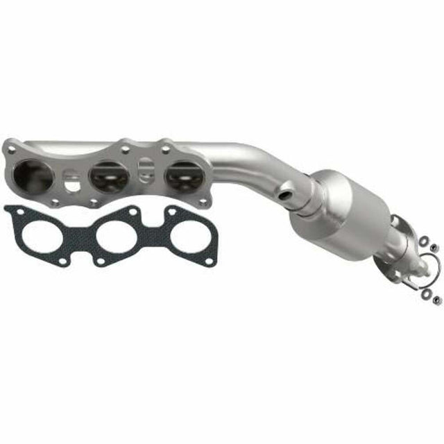 MagnaFlow direct-fit catalytic converter fits 2005-2011 Toyota Tacoma, 2005-2009 Toyota 4Runner, and more, this and 2005-2009 Taco 4L passenger side mani passenger side stainless s