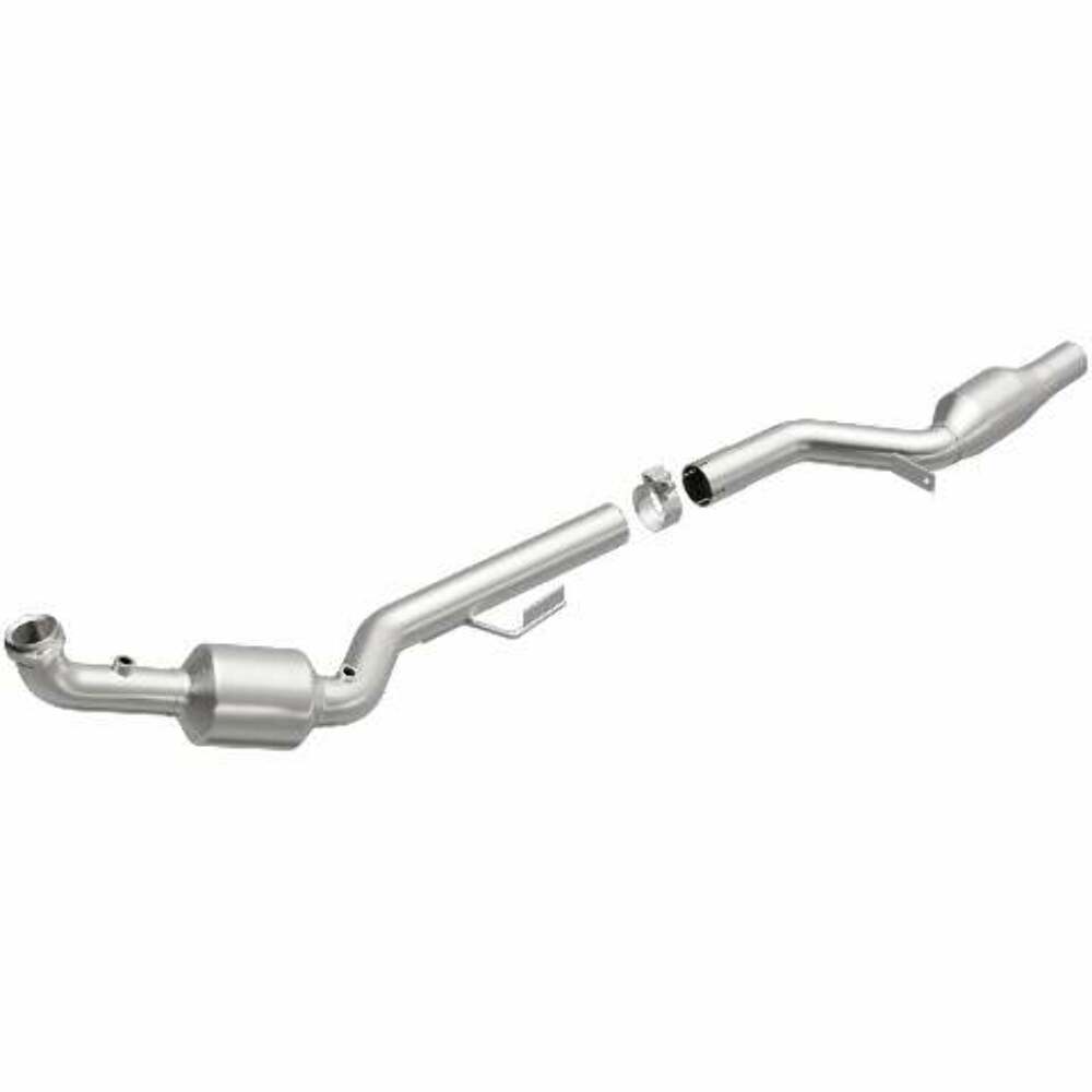 MagnaFlow direct-fit catalytic converter fits 2005-2010 SLK55 AMG 5.5L passenger side 5.5L passenger side stainless steel CARB compliant 51702