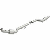 MagnaFlow direct-fit catalytic converter fits 2005-2010 SLK55 AMG 5.5L passenger side 5.5L passenger side stainless steel CARB compliant 51702