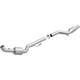 MagnaFlow direct-fit catalytic converter fits 2005-2010 SLK55 AMG 5.5L passenger side 5.5L passenger side stainless steel CARB compliant 51702