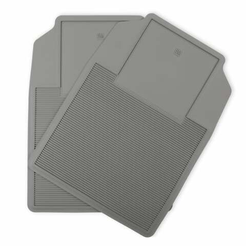Fits 1973-1991 C/K Series Blazer/Suburban; Floor Mat Set - Light Gray-05-100GR