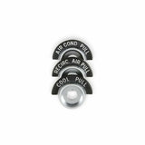 1963-1966 C/K Series Trucks; Chevy C/K pickup A/C Control Bezels - 3Pc 05-202