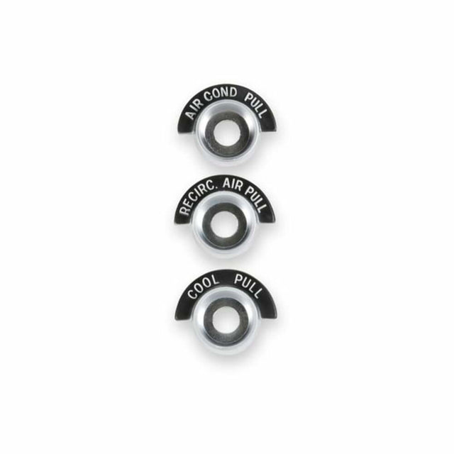1963-1966 C/K Series Trucks; Chevy C/K pickup A/C Control Bezels - 3Pc 05-202