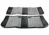 81-87 C/K Series Pickup Seat Upholstery-Standard Pleat-Black/Silver 05-310