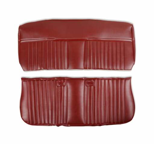 Fits 81-87 C/K Series Pickup Seat Upholstery-Deluxe Pleat Vinyl-Maroon 05-316