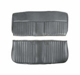 81-87 C/K Series Pickup Seat Upholstery-Deluxe Pleat Vinyl-Charcoal 05-319