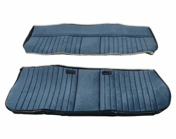 81-87 C/K Series Pickup Seat Upholstery Kit-Deluxe Pleat Cloth-Navy 05-322