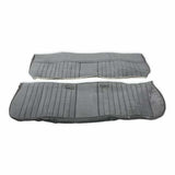 81-87 C/K Series Pickup Seat Upholstery-Deluxe Pleat-Grey/Charcoal 05-324