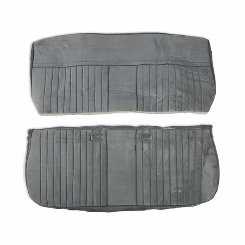 81-87 C/K Series Pickup Seat Upholstery-Deluxe Pleat-Grey/Charcoal 05-324